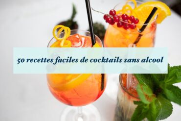 50 recettes faciles de cocktails sans alcool mocktails