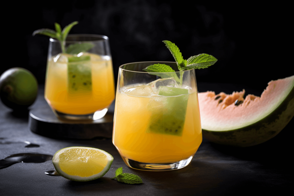 Mocktail melon citron cocktail sans alcool